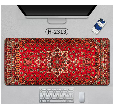 Large Persian Mouse Pad Office Carpet MousePad Natural Rubber Lockedge Anti Slip Desk Mat Laptop Office Game Accessories Pad - V.I.P Digital Presence