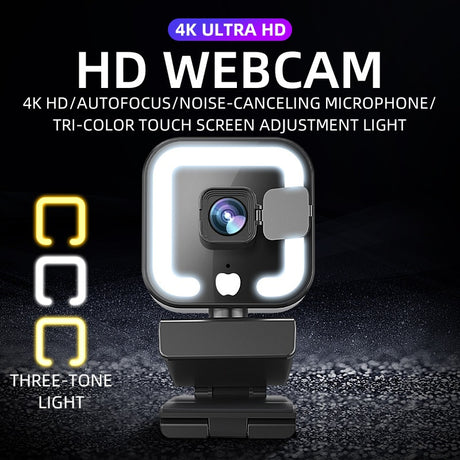 4k beauty autofocus 1080p computer camera high-definition network USB live streaming webcam2k - V.I.P Digital Presence