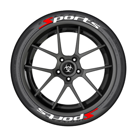SPORTS series car tire letter sticker DIY sticker personalized modification sticker 3D three-dimensional all-in-ode tire sticker - V.I.P Digital Presence
