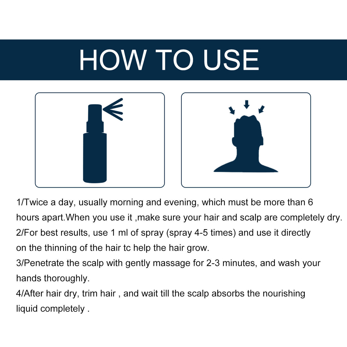 Men's Hair Spray, Dense Hair Solid Hair Hair Line Anti-Drop Treatment Fluid Thick - V.I.P Digital Presence