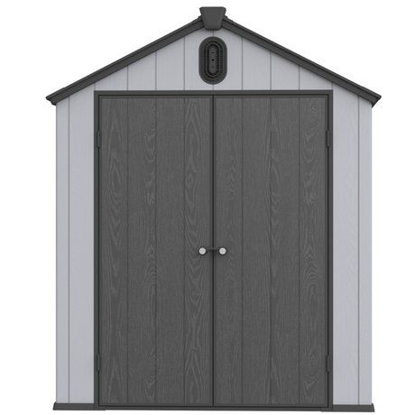 XWT012 6*8ft plastic storage shed for backyard garden big spire Tool storage - V.I.P Digital Presence