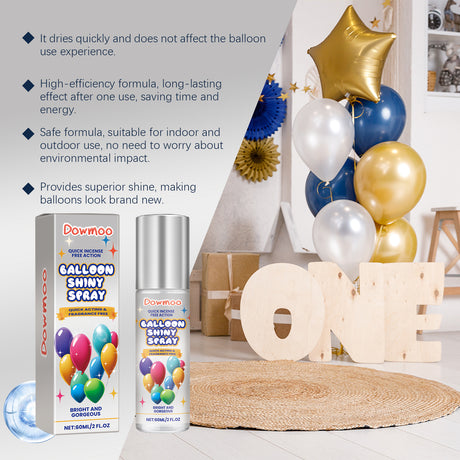 Latex Balloon Shine Spray, Long-Lasting Non-Oxidizing Enhanced Gloss Textured Atmosphere Spray - V.I.P Digital Presence