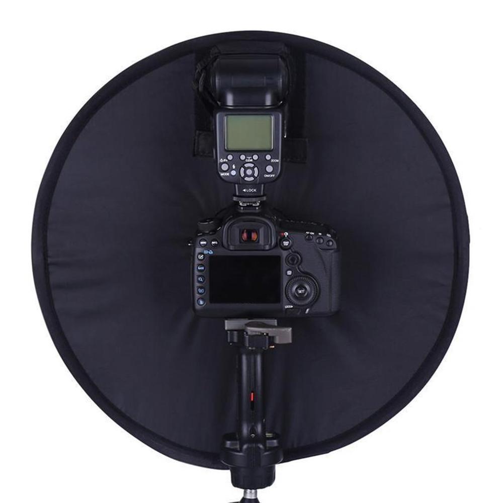 Nuevo anillo de luz de flash redondo, caja de luz de flash plegable, difusor de flash suave para cámara