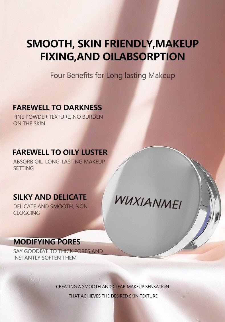 Makeup Long Lasting Setting Powder Pressed Cream Waterproof Colorless Matte Setting Pressing Powder Compact - V.I.P Digital Presence