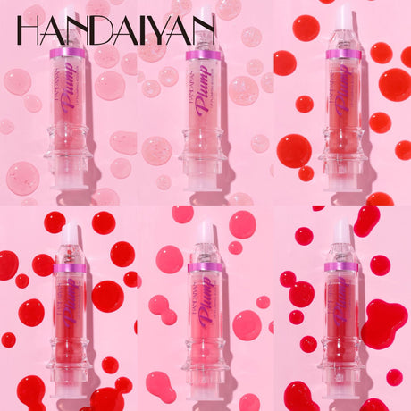 HANDAIYAN PLUMP & POUT Lip Plumping Booster Gloss, High Shine for Plumper Looking Lips,Extreme Shine Crystal Volume Lip Oil - V.I.P Digital Presence