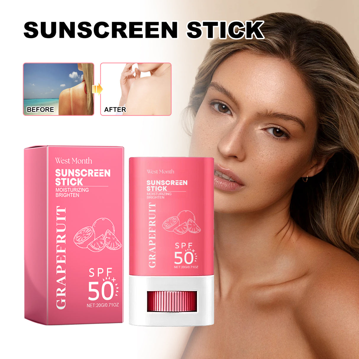 Sunscreen Stick, All Available Light Dry Solid Isolation Protective Cream - V.I.P Digital Presence