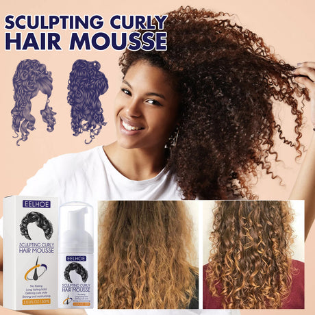 Elastin, Anti-Frizz Curly Hair Volumizing Natural Fluffy Moisturizing Styling Perm Care Style - V.I.P Digital Presence