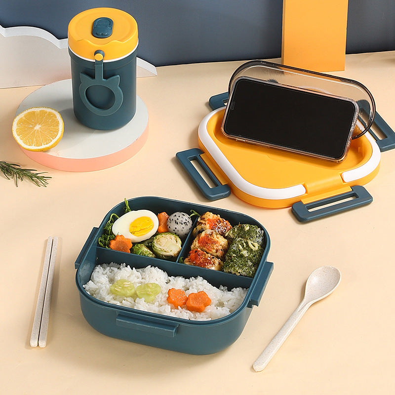 Japanese style simple sealed square single layer compartment lunch box - V.I.P Digital Presence