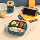 Japanese style simple sealed square single layer compartment lunch box - V.I.P Digital Presence