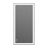 48x24 inch LED bathroom makeup mirror wall mounted adjustable light anti fog touch switch with memory intelligent large bathroom
