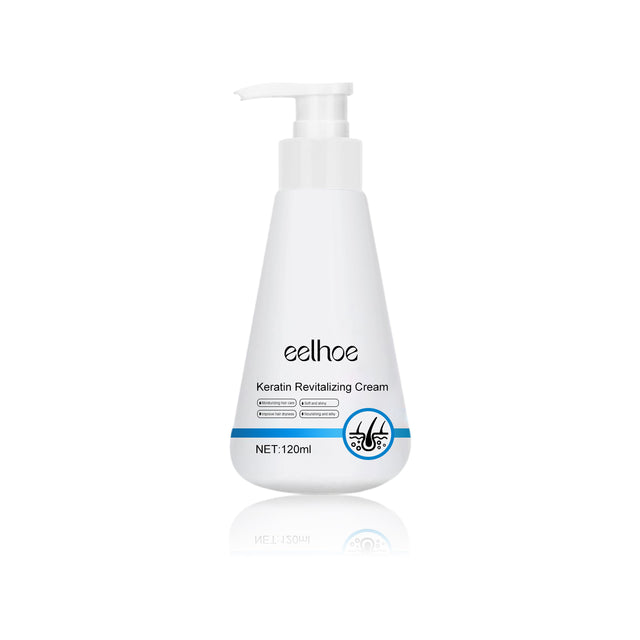 Keratin Revitalizing Cream, Long Lasting Fragrance Soft Light Smoothing Frizz Repair Split End Conditioner - V.I.P Digital Presence