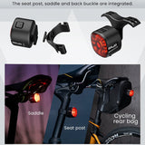 Bicycle Smart Brake Tail Light MTB Road Bike Auto Brake Sensing Light SB Rechargeable IPX6 Waterproof LED Warning Rear Lamp - V.I.P Digital Presence