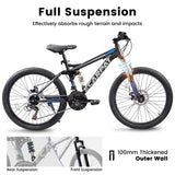 A2660 Ecarpat Mountain Bike 26 inch Wheel Carbon Steel Frame Disc Brake Thumb Shift Front Fork Rear Shock Absorber Bicycle - V.I.P Digital Presence