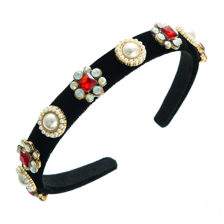 Baroque Court Diamond Tapered Headband Retro Style Premium Hair Ornament - V.I.P Digital Presence