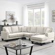 [VIDEO provided] [New] 108*85.5" Modern U Shape Sectional Sofa 7 Seat Fabric Sectional Sofa Set - V.I.P Digital Presence