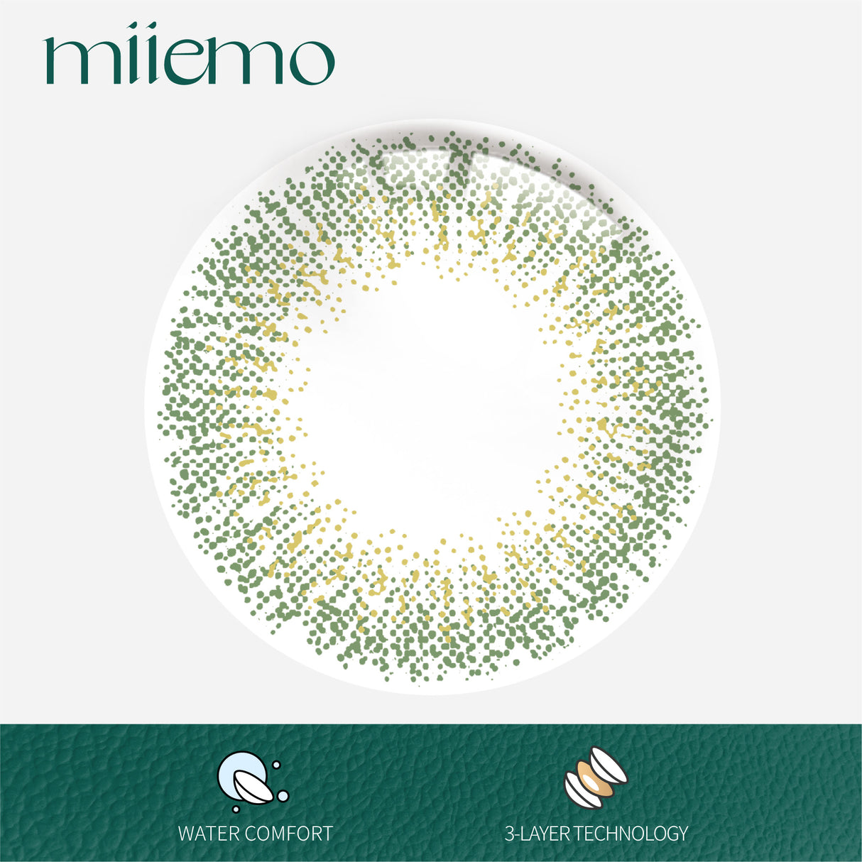 1Pair FDA Certificate Eyes Beautiful Pupil Colorful Girl Cosplay Contact Lenses  GYPSOPHILA GREEN - V.I.P Digital Presence