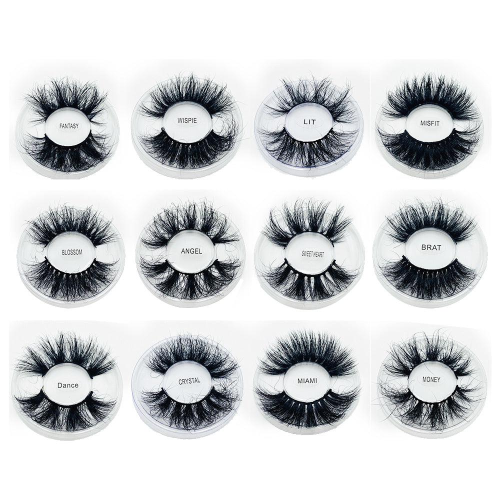 Fluffy Eyelashes 8D 25mm Mink Eyelashes 27mm Long Thick Net Red False Eyelashes - V.I.P Digital Presence