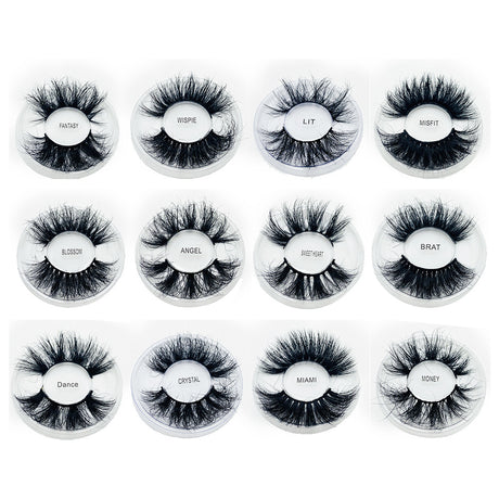 Fluffy Eyelashes 8D 25mm Mink Eyelashes 27mm Long Thick Net Red False Eyelashes - V.I.P Digital Presence