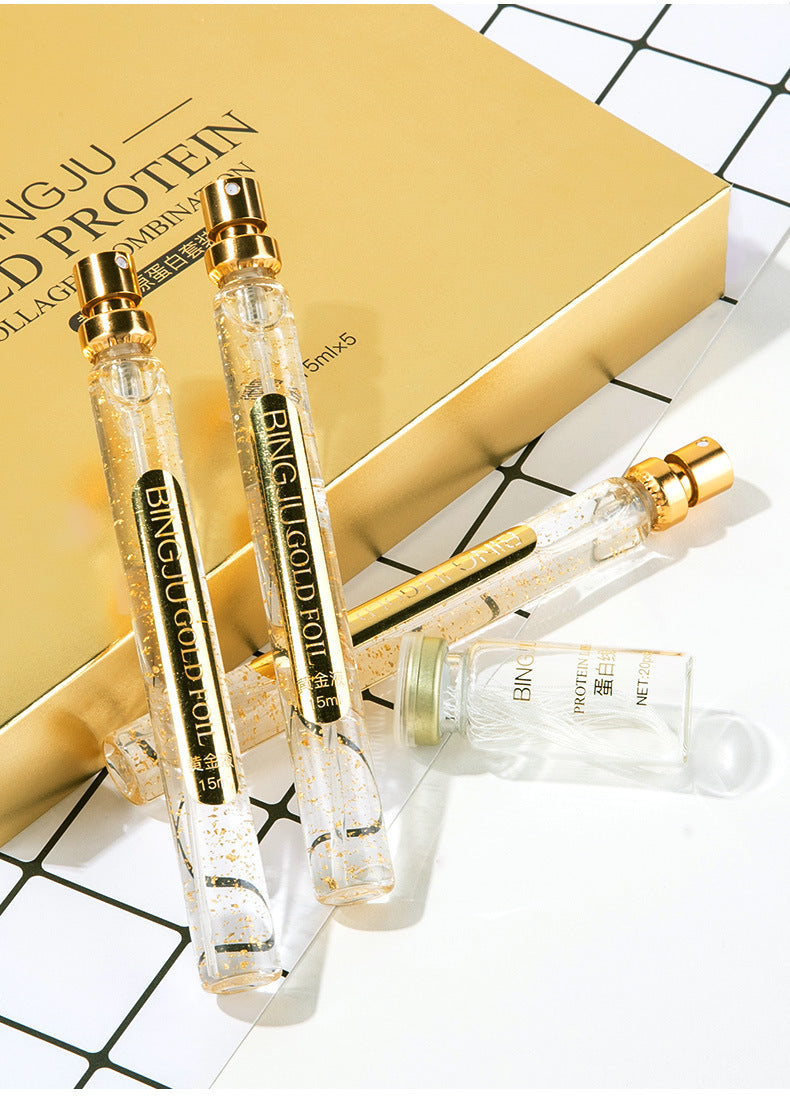 Ice Chrysanthemum Gold Protein Line Line Engraving Facial Light Lines Lifting Firming Micro-Engraving Set Box Skin Care Products - V.I.P Digital Presence