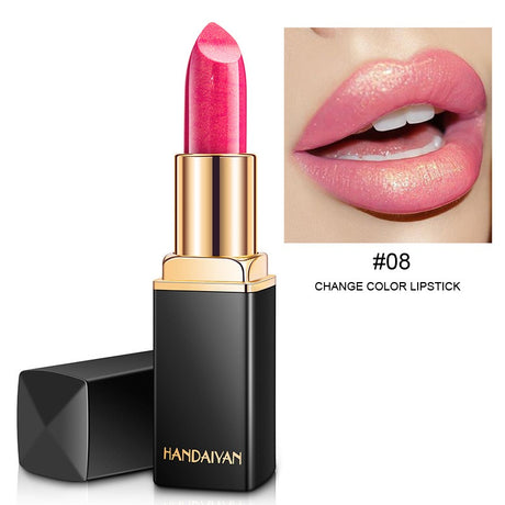 HANDAIYAN Shiny Metallic Lipstick Pearlescent Color Change Warm Lipstick Gold lipstick - V.I.P Digital Presence