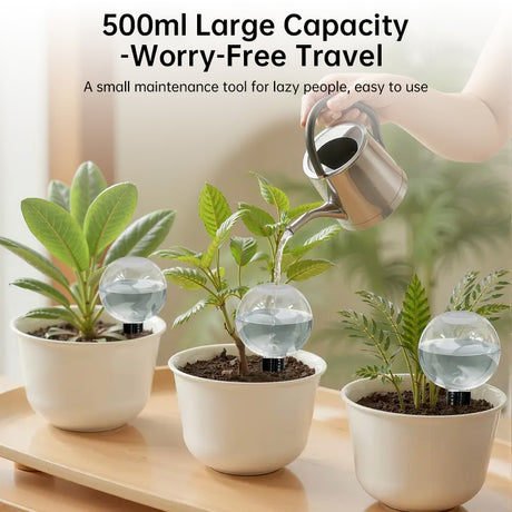 1-5PCS 500ML Plastic Automatic Plant Watering Bulbs, Globe - Shaped Self - Watering Drip Irrigation for Pots - V.I.P Digital Presence