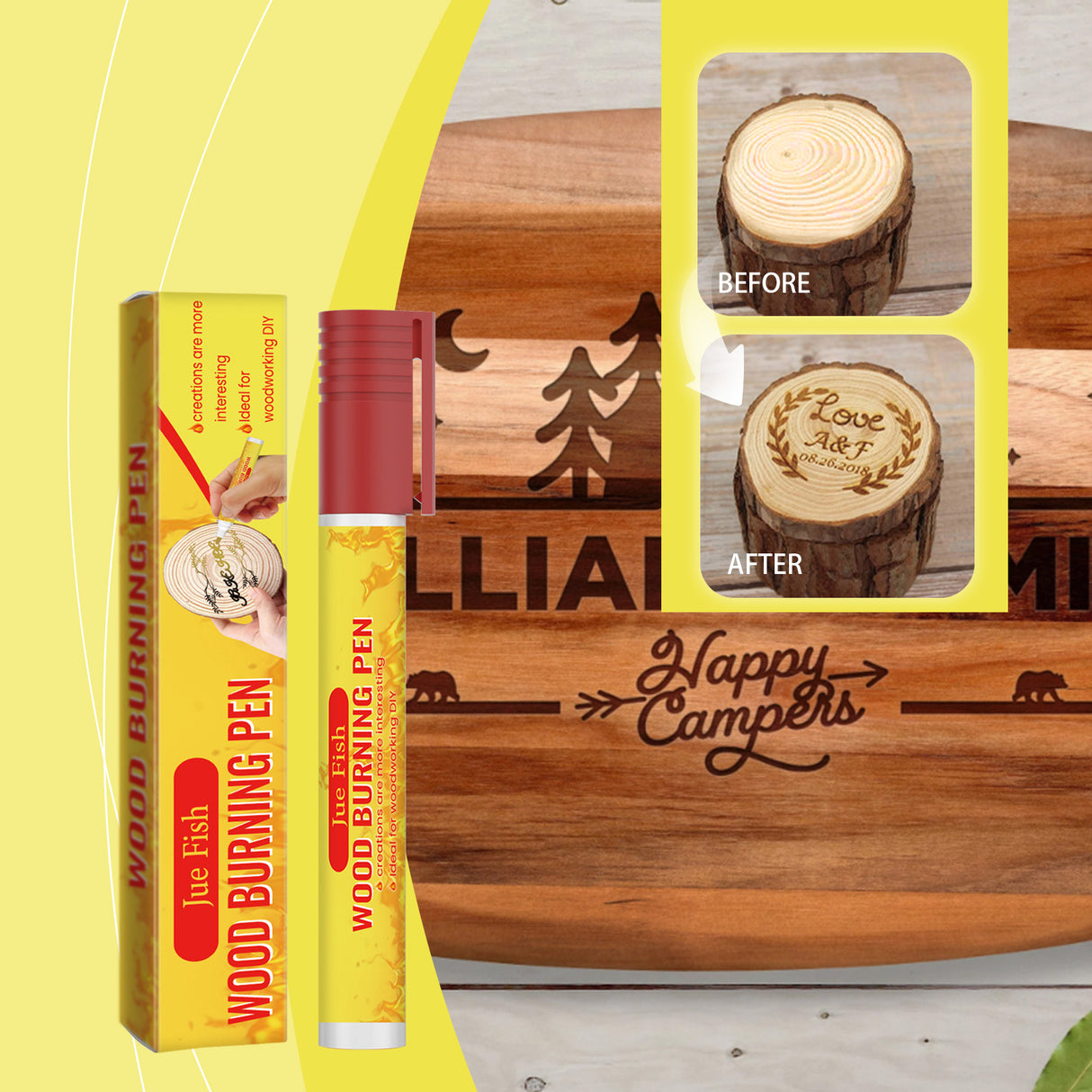 Wood Burning Pen, Wood Pyrograph Pen, Wood Marking Pen, Art Pen, Marker Pen, Pyrograph - V.I.P Digital Presence