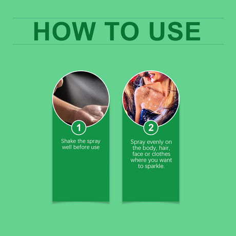 Color Brightening Glitter Spray, Party Hair Body Spray Shimmer Highlight Brightening Glitter Spray - V.I.P Digital Presence