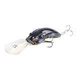 Wide Tongue Deep Dive ABS Rock Mino 10.4cm 14.5g Bead+Enhanced Three Hook Simulated Worm shaped Fake Bait
