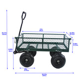 Wagon Cart Garden cart trucks make it easier to transport firewood (green) - V.I.P Digital Presence