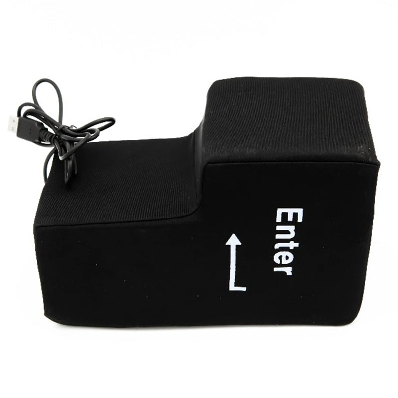 Office Computer Jumbo USB Big Enter Key Pillow USB Gadgets Desktop Nap Pillow Anti-Stress Hand Tool for Laptop Novelty Gift - V.I.P Digital Presence