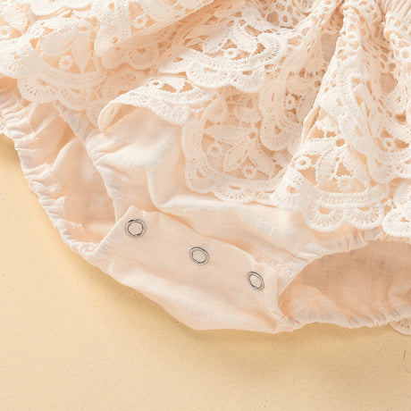 Solid color backless lace up baby jumpsuit - V.I.P Digital Presence