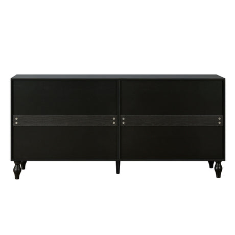 Vintage White Large Faceted Carved And Spliced Doors Combined With Black Frames For TV Stand Table,Sideboards, Accent Cabinets - V.I.P Digital Presence