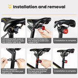 Bicycle Smart Brake Tail Light MTB Road Bike Auto Brake Sensing Light SB Rechargeable IPX6 Waterproof LED Warning Rear Lamp - V.I.P Digital Presence