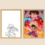 One Piece Creative Photo Frame Night Light Toy Anime Character Luffy Zoro Night Light Bedside Decoration Painting Christmas Gift - V.I.P Digital Presence