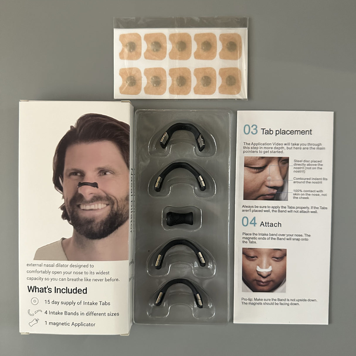15Pairs Magnetic Nasal Strips Nasal Breathing Dilators Kits Increase Air Intake Improve Sleeping Reduce Snoring for Nighttime - V.I.P Digital Presence
