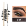Natural Long-Lasting Waterproof Non-Fading Very Fine Three-Dimensional Not Easy To Smudge Double-Ended Small Gold Bar Eyebrow Pencil - V.I.P Digital Presence