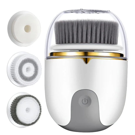 3 in 1 Ultrasonic Facial Cleanser Brush Electric Cleansing Face Brush 360 Rotate Deep Cleaning Brush Facial Skin Care Machine - V.I.P Digital Presence