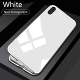 Double sided  Magnetic Case for iPhone X Clear Tempered Glass Magnet Adsorption Case - V.I.P Digital Presence