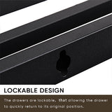 Large bed frame with storage headboard and 2 drawers, LED light bed, charging station, metal platform bed - V.I.P Digital Presence