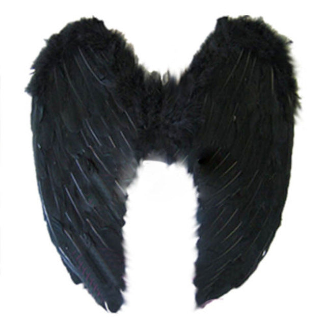 Disfraz de alas de ángel para adultos, de 4 colores, a la moda, para niñas, con plumas, de hada, para Halloween, cosplay, suministros para fiesta