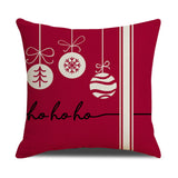 Pink cartoon Christmas linen pillowcase, sofa cushion, home goods pillowcase - V.I.P Digital Presence