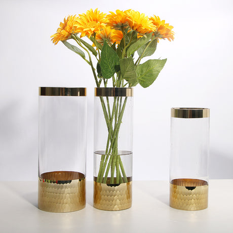 Glass vase modern transparent hydroponic flower vase home decoration ornaments - V.I.P Digital Presence