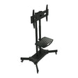 FANCO Universal Rotating TV Stand, suitable for 32-80 inch TVs, with adjustable tilt height and maximum VESA 600x400mm (black) - V.I.P Digital Presence