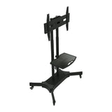 FANCO Universal Rotating TV Stand, suitable for 32-80 inch TVs, with adjustable tilt height and maximum VESA 600x400mm (black) - V.I.P Digital Presence