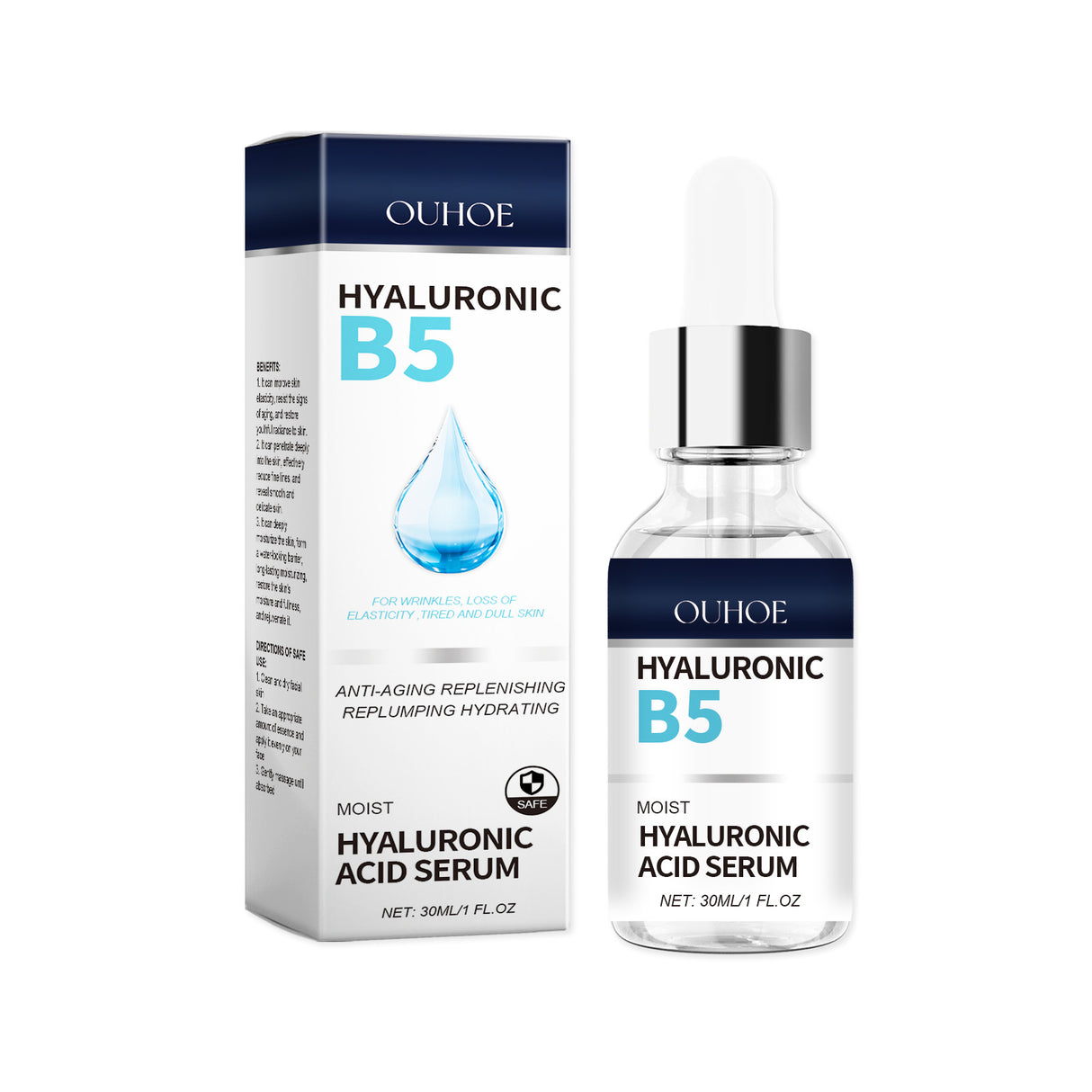 B5 Hyaluronic Acid Essence Lighten Fine Lines Facial Skin Firming, Moisturizing, Moisturizing And Anti-Wrinkle Essence - V.I.P Digital Presence