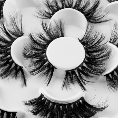 7 Pairs 3D Mink Hair False Eyelashes 25mm Lashes Thick Long Wispy Fluffy Handmade False Eyelashes - V.I.P Digital Presence