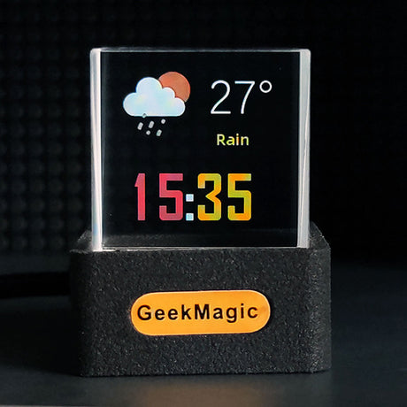 New Trend Mini Transparent WiFi Weather Clock Creative Gift Desktop Decoration Display - V.I.P Digital Presence