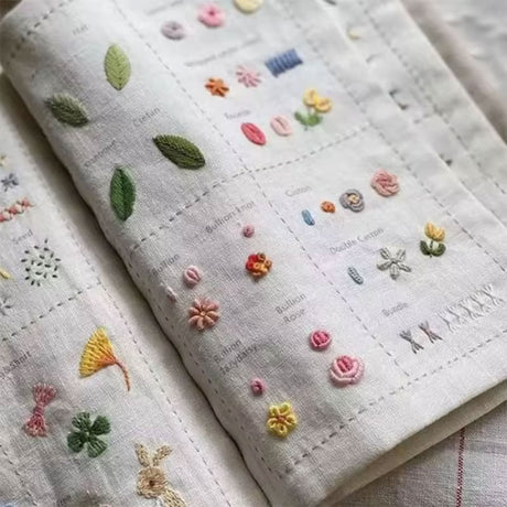 DIY Imitation Linen Sewing Book with Embroidery. Personalize, Improve Skills. Portable - V.I.P Digital Presence