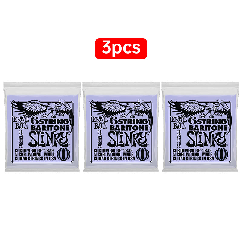 Ernie Ball 6-String Baritone Slinky Nickel Wound Electric Guitar Strings, 13-72 Gauge (P02839) - V.I.P Digital Presence