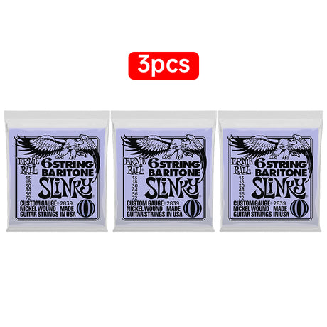 Ernie Ball 6-String Baritone Slinky Nickel Wound Electric Guitar Strings, 13-72 Gauge (P02839) - V.I.P Digital Presence